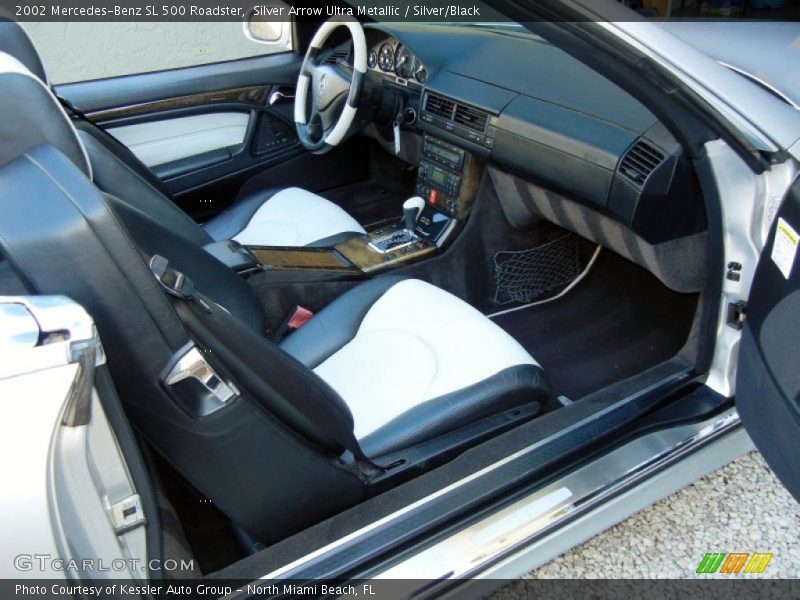  2002 SL 500 Roadster Silver/Black Interior