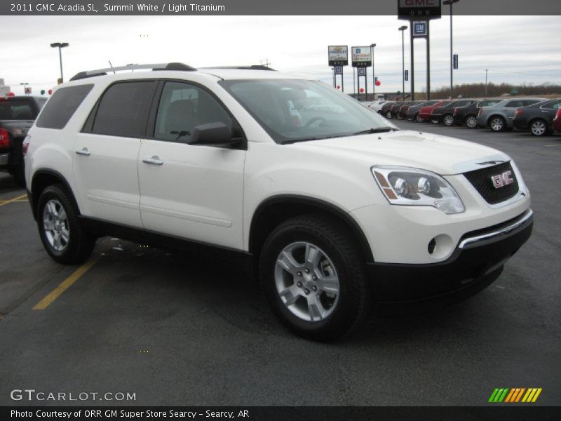 Summit White / Light Titanium 2011 GMC Acadia SL
