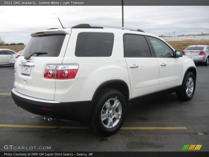 Summit White / Light Titanium 2011 GMC Acadia SL