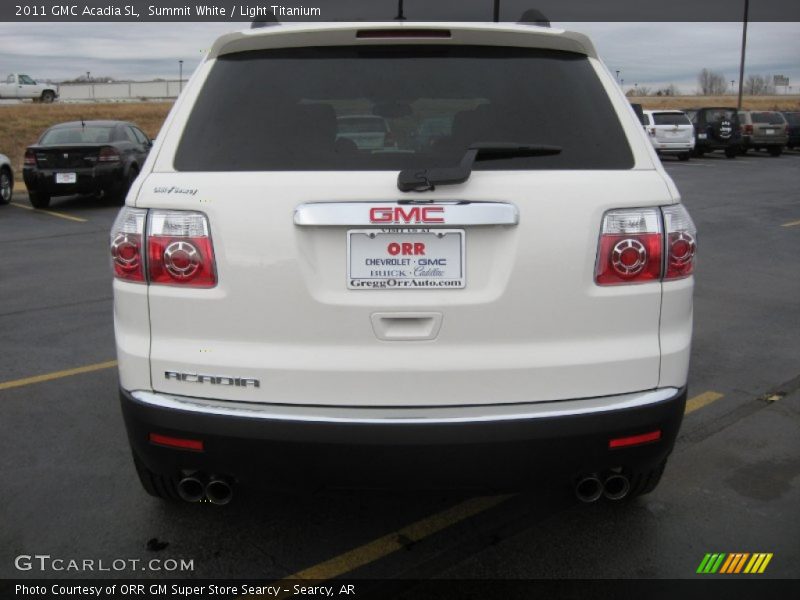 Summit White / Light Titanium 2011 GMC Acadia SL