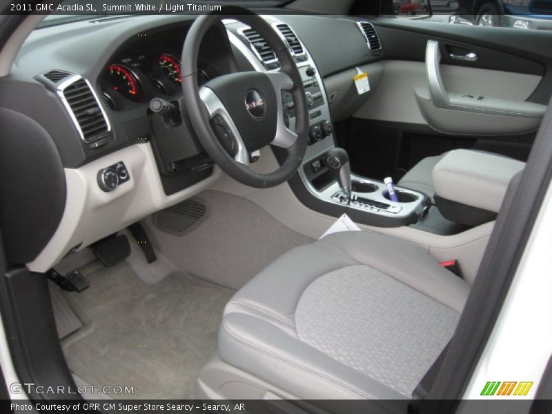 Summit White / Light Titanium 2011 GMC Acadia SL