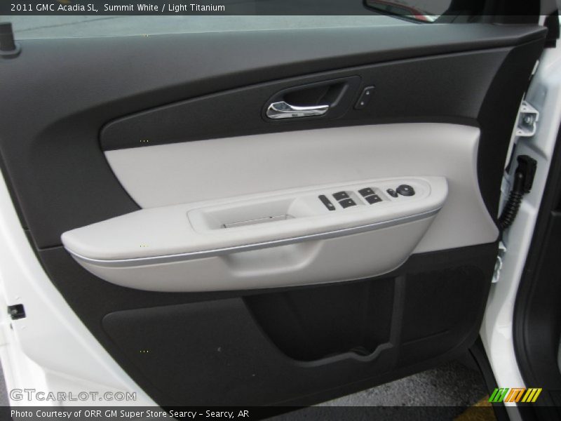 Summit White / Light Titanium 2011 GMC Acadia SL