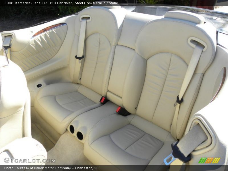 Steel Grey Metallic / Stone 2008 Mercedes-Benz CLK 350 Cabriolet