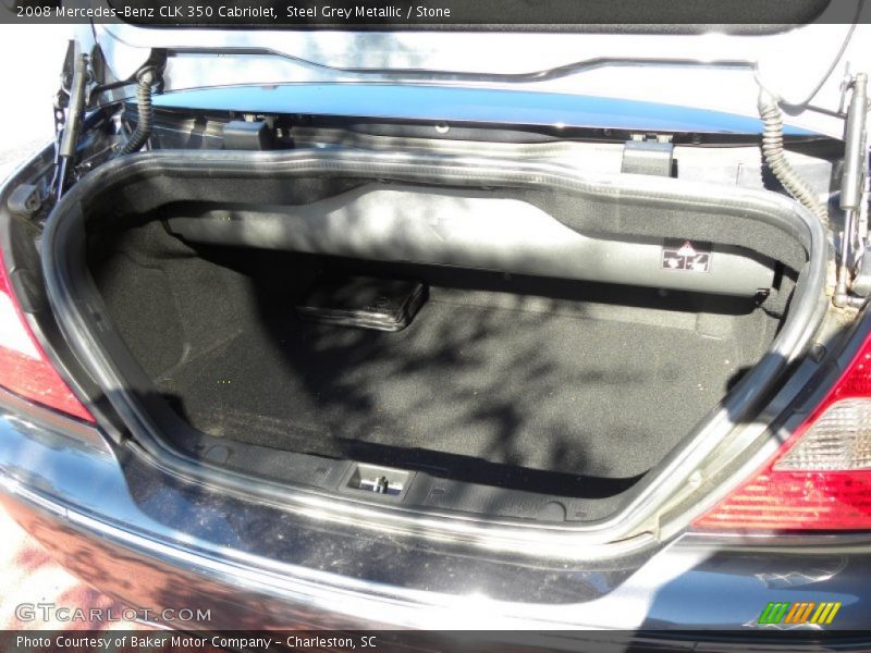 Steel Grey Metallic / Stone 2008 Mercedes-Benz CLK 350 Cabriolet