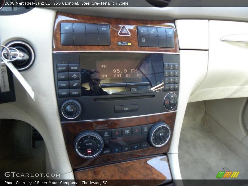 Steel Grey Metallic / Stone 2008 Mercedes-Benz CLK 350 Cabriolet