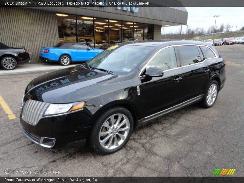 Tuxedo Black Metallic / Charcoal Black/Canyon 2010 Lincoln MKT AWD EcoBoost