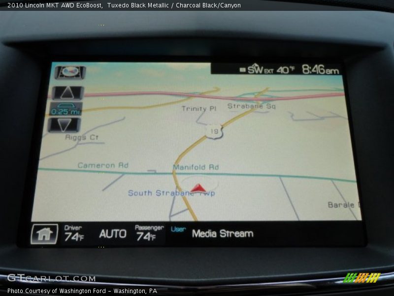 Tuxedo Black Metallic / Charcoal Black/Canyon 2010 Lincoln MKT AWD EcoBoost
