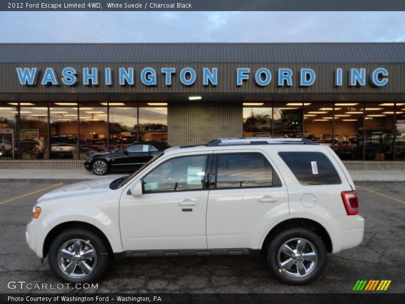 White Suede / Charcoal Black 2012 Ford Escape Limited 4WD