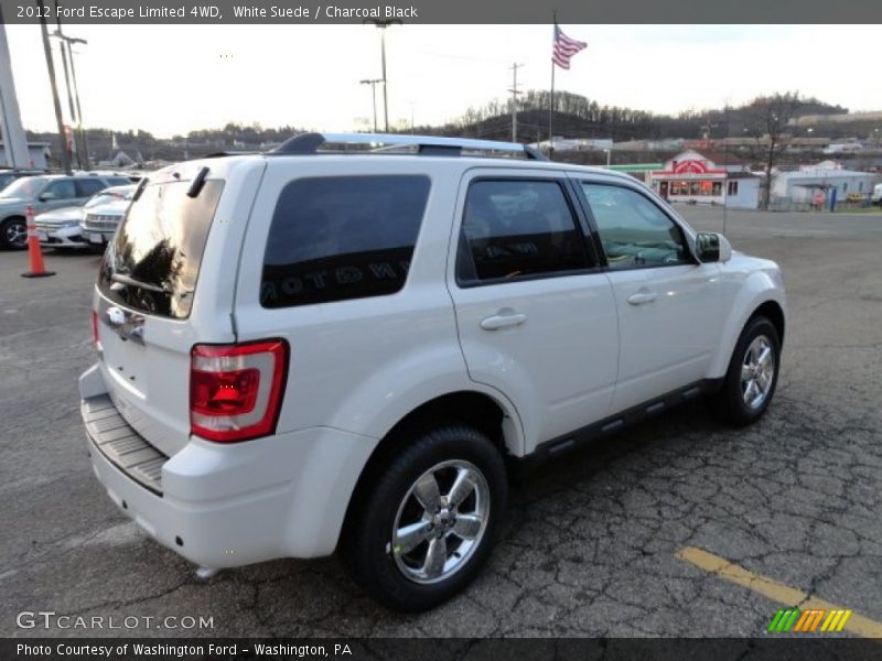 White Suede / Charcoal Black 2012 Ford Escape Limited 4WD