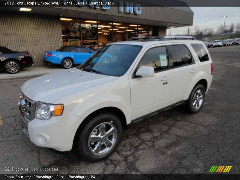 White Suede / Charcoal Black 2012 Ford Escape Limited 4WD