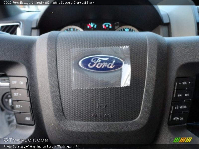 White Suede / Charcoal Black 2012 Ford Escape Limited 4WD