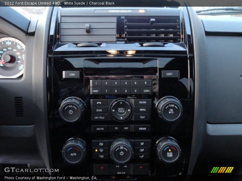 White Suede / Charcoal Black 2012 Ford Escape Limited 4WD