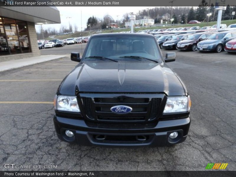 Black / Medium Dark Flint 2011 Ford Ranger Sport SuperCab 4x4