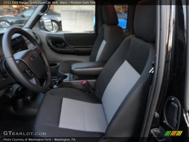 Black / Medium Dark Flint 2011 Ford Ranger Sport SuperCab 4x4