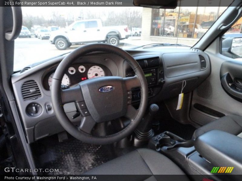 Dashboard of 2011 Ranger Sport SuperCab 4x4