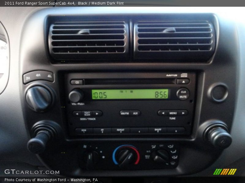 Black / Medium Dark Flint 2011 Ford Ranger Sport SuperCab 4x4