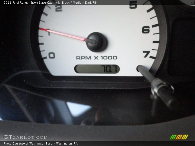 Black / Medium Dark Flint 2011 Ford Ranger Sport SuperCab 4x4