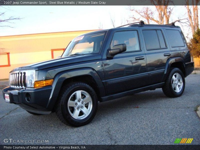 Steel Blue Metallic / Medium Slate Gray 2007 Jeep Commander Sport