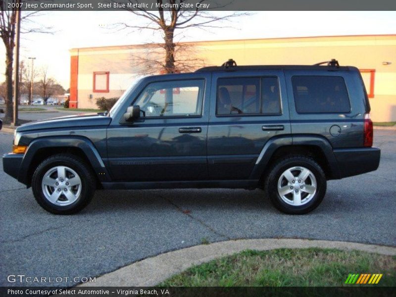 Steel Blue Metallic / Medium Slate Gray 2007 Jeep Commander Sport