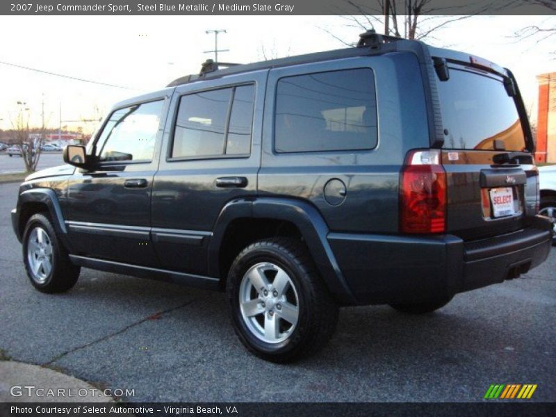 Steel Blue Metallic / Medium Slate Gray 2007 Jeep Commander Sport