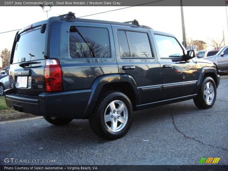 Steel Blue Metallic / Medium Slate Gray 2007 Jeep Commander Sport