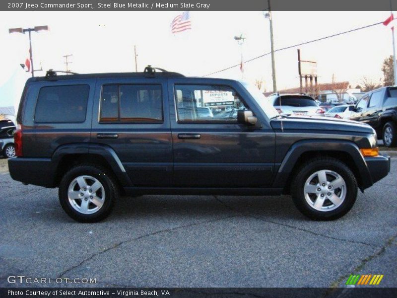 Steel Blue Metallic / Medium Slate Gray 2007 Jeep Commander Sport