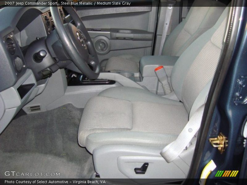 Steel Blue Metallic / Medium Slate Gray 2007 Jeep Commander Sport