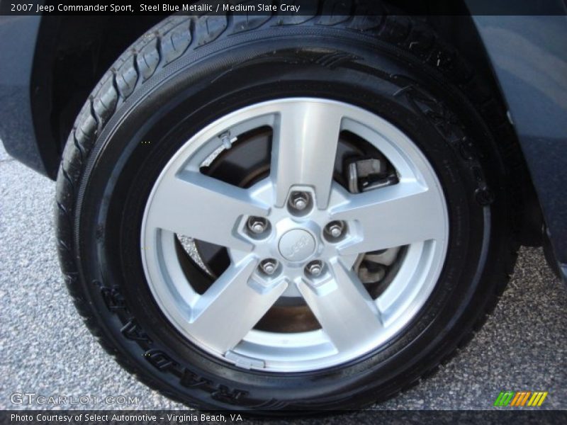 Steel Blue Metallic / Medium Slate Gray 2007 Jeep Commander Sport