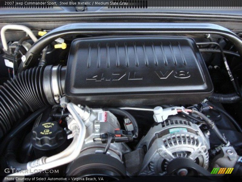 Steel Blue Metallic / Medium Slate Gray 2007 Jeep Commander Sport