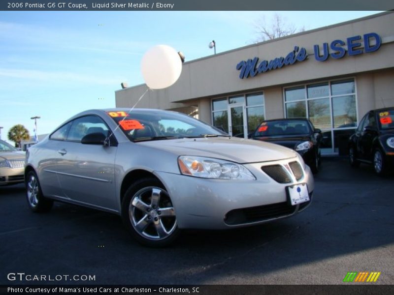 Liquid Silver Metallic / Ebony 2006 Pontiac G6 GT Coupe