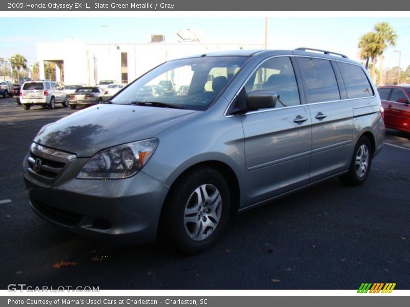 Slate Green Metallic / Gray 2005 Honda Odyssey EX-L