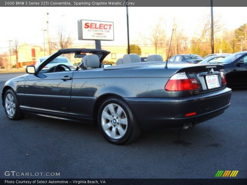 Sparkling Graphite Metallic / Grey 2006 BMW 3 Series 325i Convertible