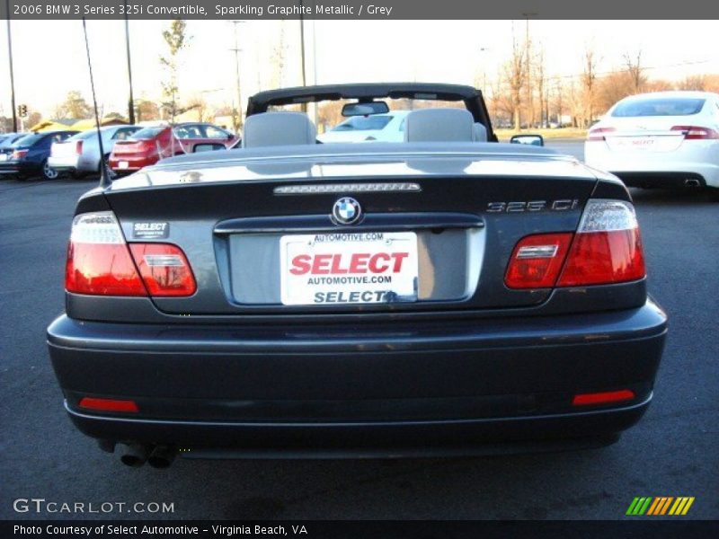 Sparkling Graphite Metallic / Grey 2006 BMW 3 Series 325i Convertible