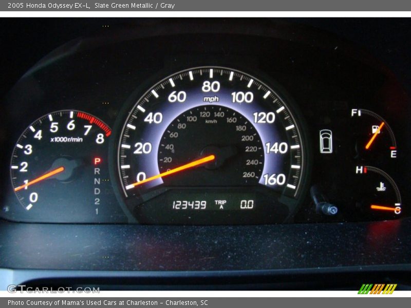 Slate Green Metallic / Gray 2005 Honda Odyssey EX-L