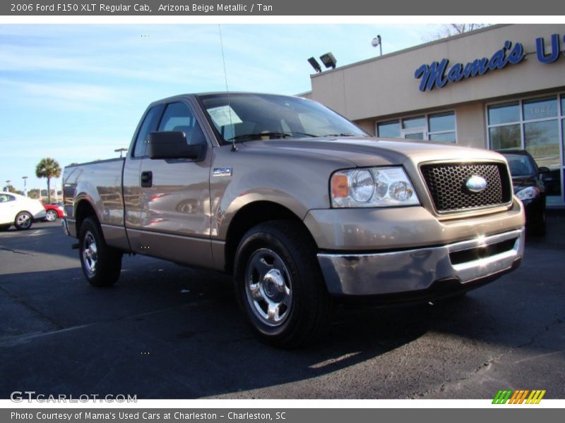 Arizona Beige Metallic / Tan 2006 Ford F150 XLT Regular Cab