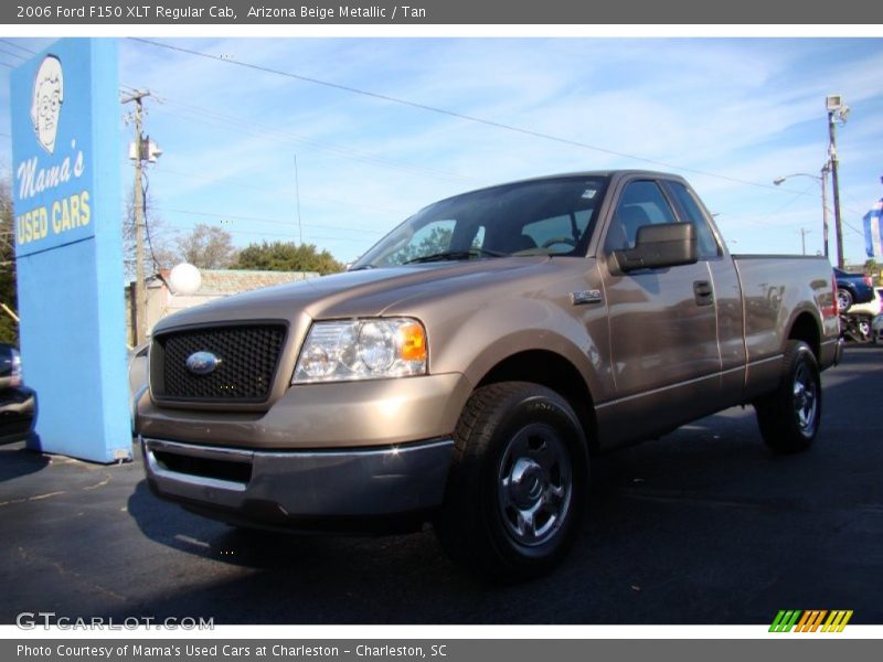 Arizona Beige Metallic / Tan 2006 Ford F150 XLT Regular Cab