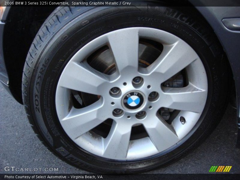 Sparkling Graphite Metallic / Grey 2006 BMW 3 Series 325i Convertible