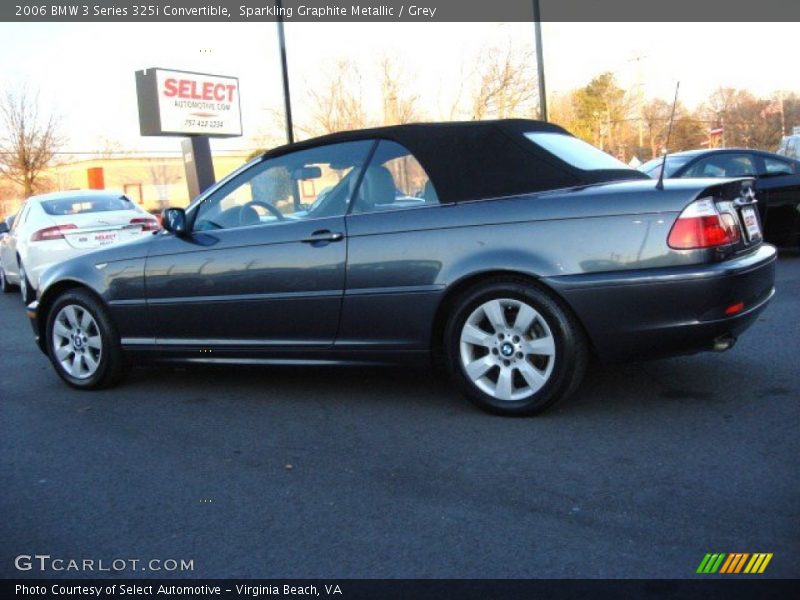 Sparkling Graphite Metallic / Grey 2006 BMW 3 Series 325i Convertible