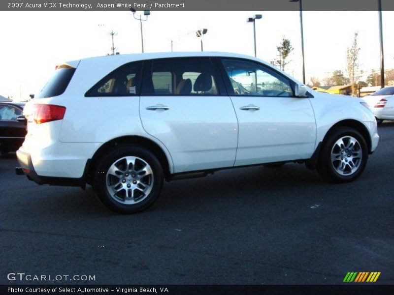Aspen White Pearl / Parchment 2007 Acura MDX Technology