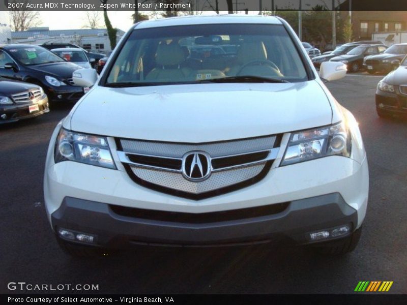 Aspen White Pearl / Parchment 2007 Acura MDX Technology