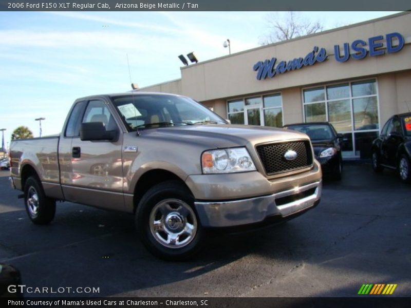 Arizona Beige Metallic / Tan 2006 Ford F150 XLT Regular Cab