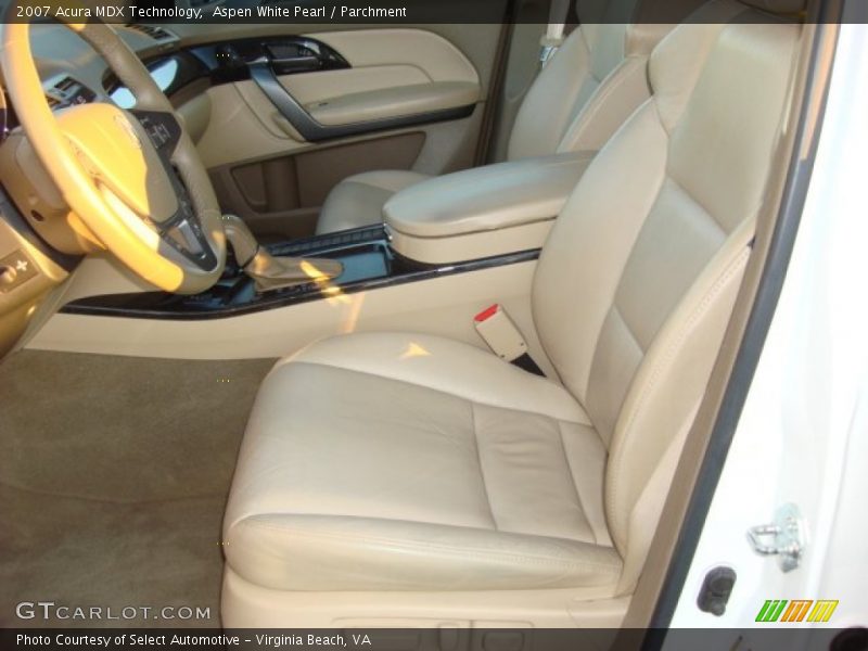 Aspen White Pearl / Parchment 2007 Acura MDX Technology