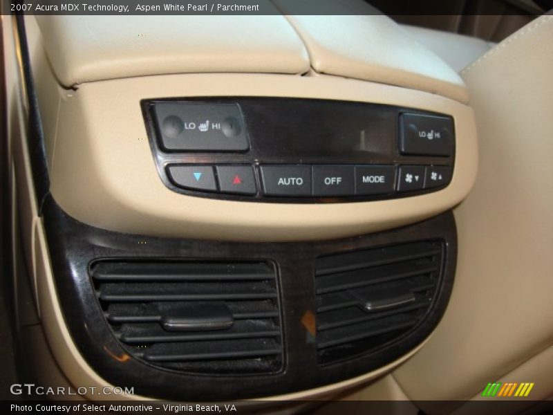 Aspen White Pearl / Parchment 2007 Acura MDX Technology