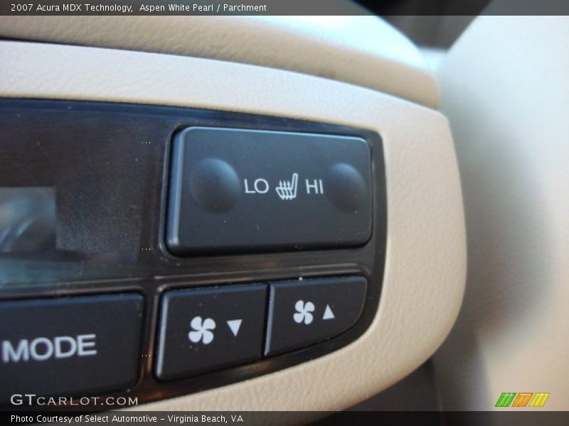 Aspen White Pearl / Parchment 2007 Acura MDX Technology