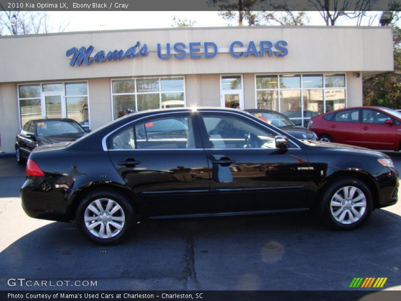 Ebony Black / Gray 2010 Kia Optima LX