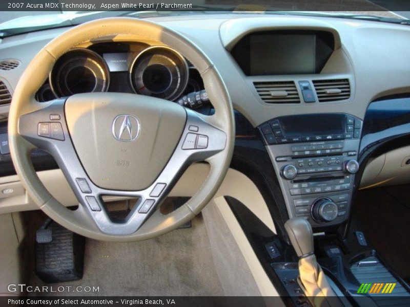 Aspen White Pearl / Parchment 2007 Acura MDX Technology