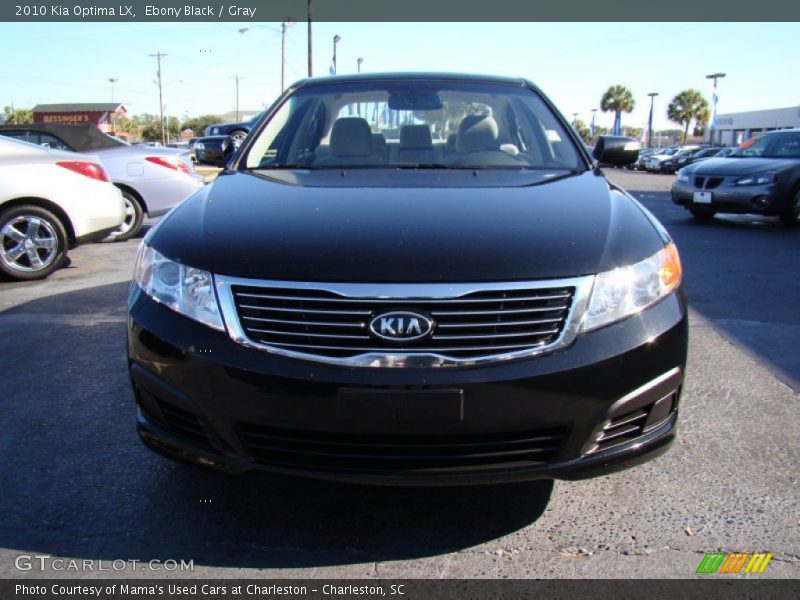 Ebony Black / Gray 2010 Kia Optima LX