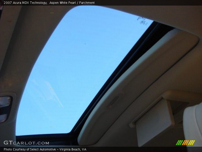 Aspen White Pearl / Parchment 2007 Acura MDX Technology