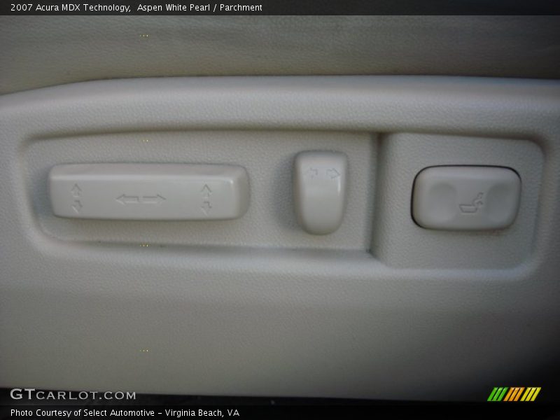 Aspen White Pearl / Parchment 2007 Acura MDX Technology
