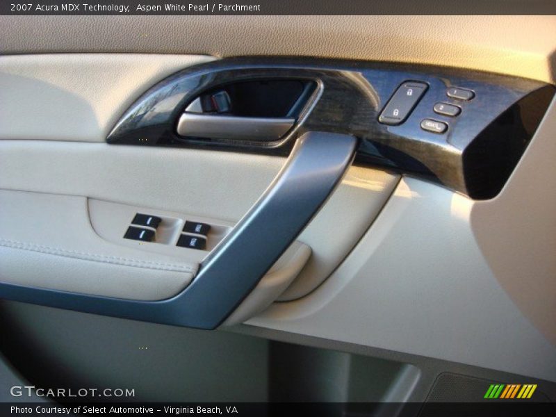 Aspen White Pearl / Parchment 2007 Acura MDX Technology